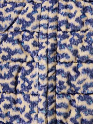 Chaleco acolchado de algodón con estampado Marant Etoile azul