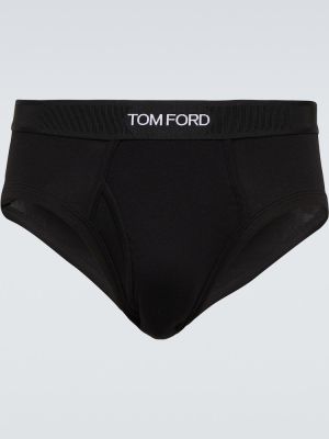 Bragas slip de algodón Tom Ford negro