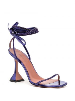 Sandales en cristal Amina Muaddi violet