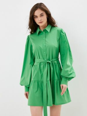 Платье-рубашка Trendyangel зеленое
