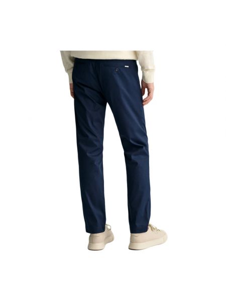Spodnie sportowe slim fit Gant niebieskie