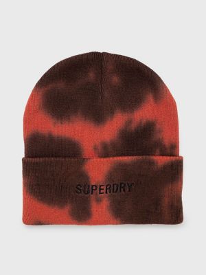 Bombažna kapa Superdry rdeča