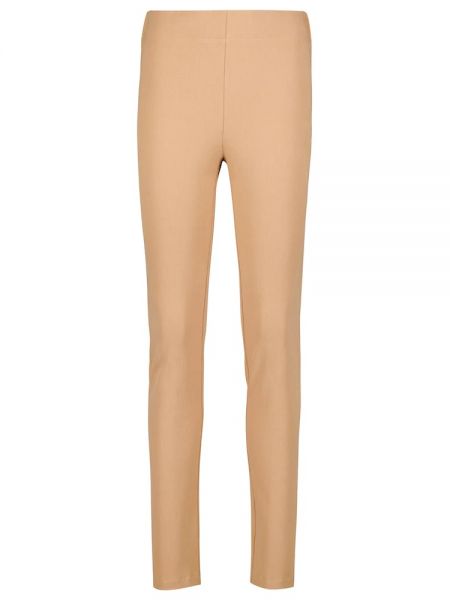 Legginsy bawełniane Joseph - beżowy