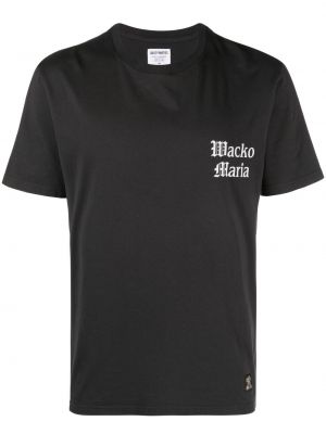 Koszulka bawełniana z nadrukiem Wacko Maria czarna