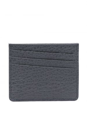 Asimetrična usnjena denarnica Maison Margiela modra