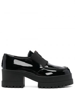 Skinn loafers Clergerie svart