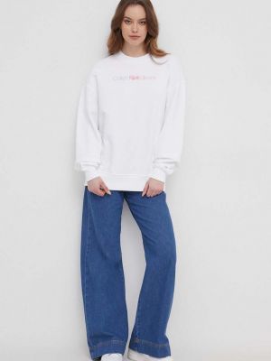 Pamučna vesta Calvin Klein Jeans bijela