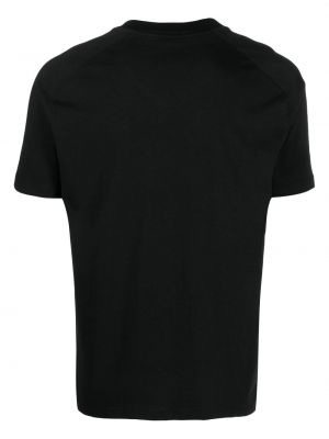 Bavlněné tričko s výstřihem do v Cenere Gb černé