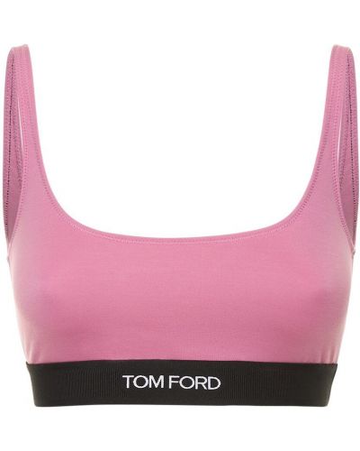 Podprsenka jersey z modalu Tom Ford růžová