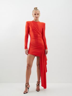 Платье мини из джерси Alexandre Vauthier красное
