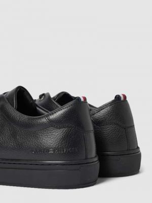 Sneakersy skórzane Tommy Hilfiger czarne