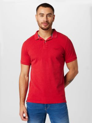 Polo marškinėliai Superdry raudona