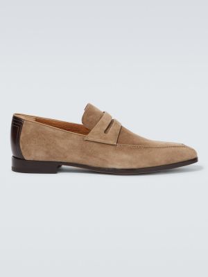Pantofi loafer din piele de căprioară Berluti maro