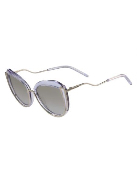 Przezroczyste okulary przeciwsłoneczne Karl Lagerfeld fioletowe