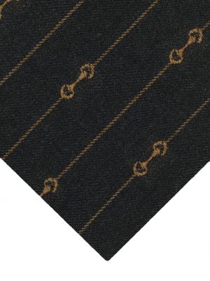Jacquard woll krawatte Gucci schwarz