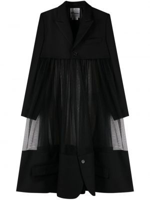 Átlátszó kabát Noir Kei Ninomiya fekete