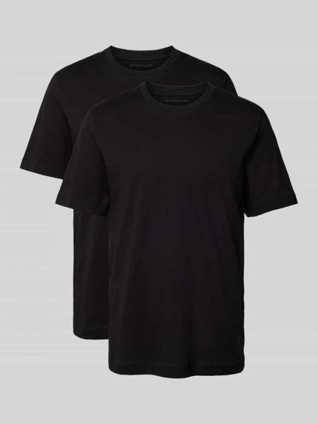 Koszulka w jednolitym kolorze Tom Tailor czarna