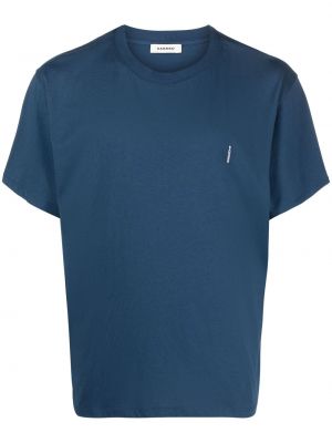 T-shirt con stampa Sandro blu