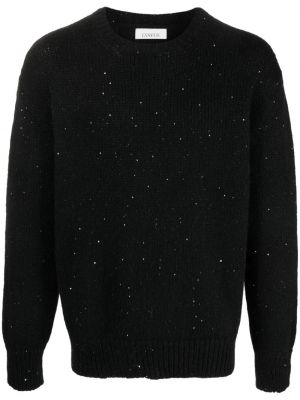 Sweter z cekinami Laneus czarny