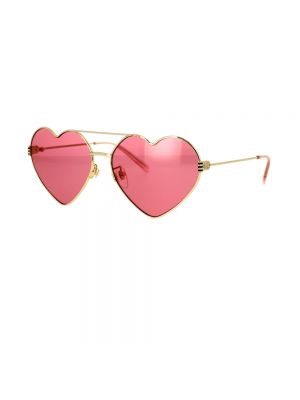 Okulary przeciwsłoneczne w serca Gucci różowe