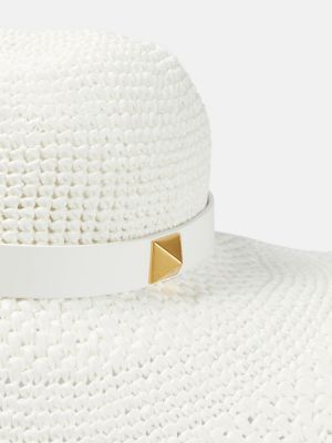 Dabīgās ādas cepure Valentino balts