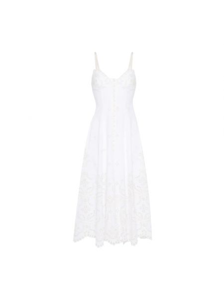 Haftowany sukienka midi Charo Ruiz Ibiza biały