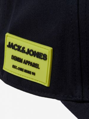 Шапка с козирки Jack & Jones синьо