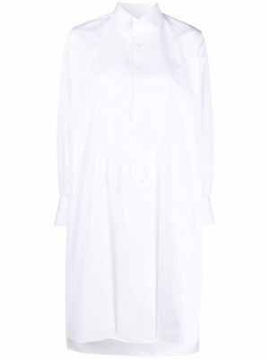 Vestido de cintura alta Maison Margiela blanco