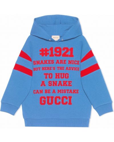 Mikina s kapucí Gucci Kids, modrá