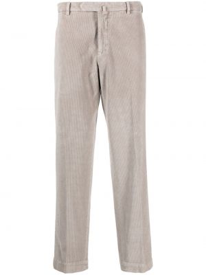 Manšestrové kalhoty Dell'oglio šedé