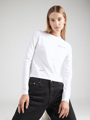 Priliehavé tričko s dlhými rukávmi Calvin Klein Jeans