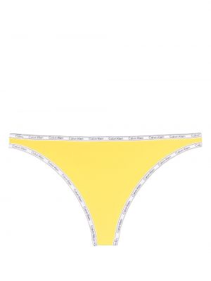 Bikini z nadrukiem Calvin Klein żółty