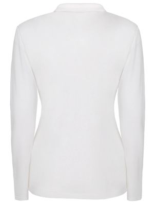 Трикотажный шерстяной пиджак Agnona белый