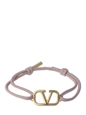 Bracelet en cuir Valentino Garavani violet