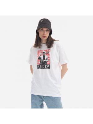 Koszulka męska PLEASURES x Hunter S. Thompson No Smoking T-shirt P22W052-WHITE