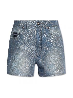 Shorts en jean Versace Jeans Couture bleu