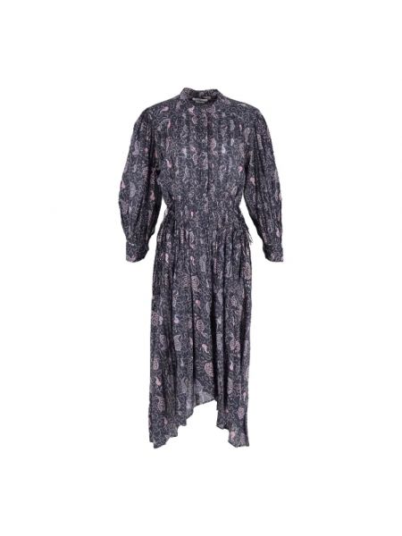 Sukienka bawełniana Isabel Marant Pre-owned fioletowa