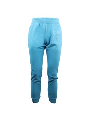 Spodnie sportowe Moschino niebieskie