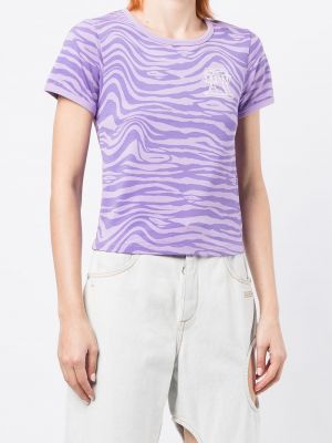 Tričko s potiskem se zebřím vzorem Aape By *a Bathing Ape® fialové