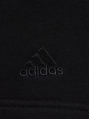 Pamut rövidnadrág Adidas Performance fekete