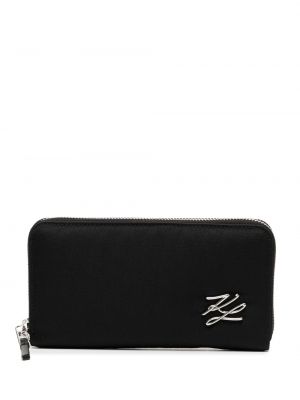 Nylónová peňaženka Karl Lagerfeld čierna