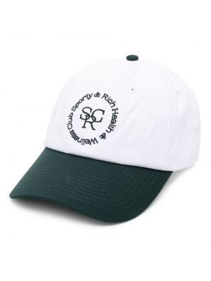 Medvilninis siuvinėtas kepurė su snapeliu Sporty & Rich