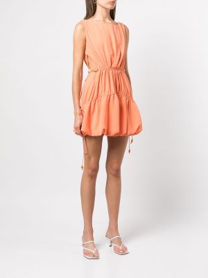 Mini šaty s korálky Simkhai oranžové