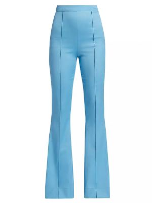 Шерстяные брюки Oscar De La Renta синие