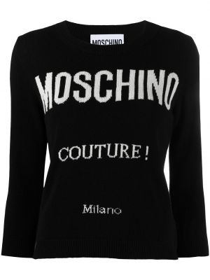 Jersey de tela jersey Moschino negro
