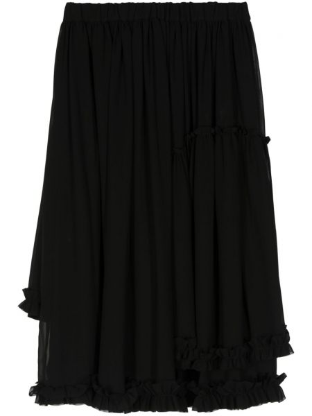 Φούστα με βολάν Noir Kei Ninomiya μαύρο