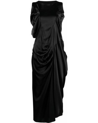 Midi šaty Maison Margiela čierna