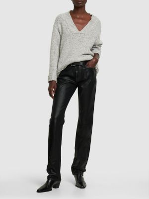 Low waist straight jeans Ralph Lauren Collection schwarz