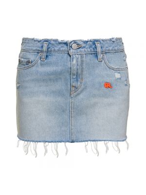 Spódnica jeansowa Erl niebieska