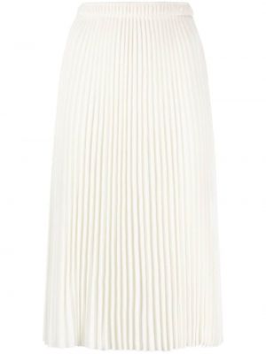 Plisovaná sukňa Ermanno Scervino biela